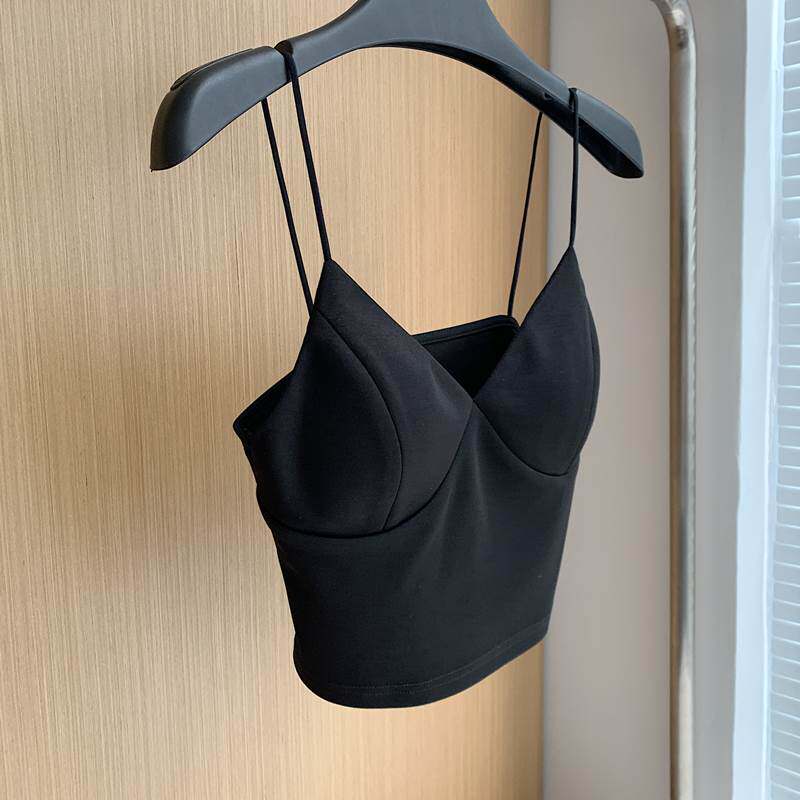 SR Hit Bottom Harnesses Vest Woman 100 lapped Korean version Short sleeveless sleeveless jacket with a sexy blouse