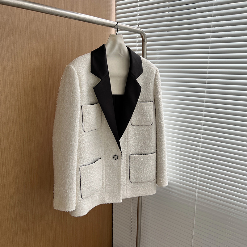 Aunt Fan Seiko Workshop Xiaoxiang Wind Wool Coat Women's Autumn and Winter Temperament Tweed Top French Ladies Style Coat