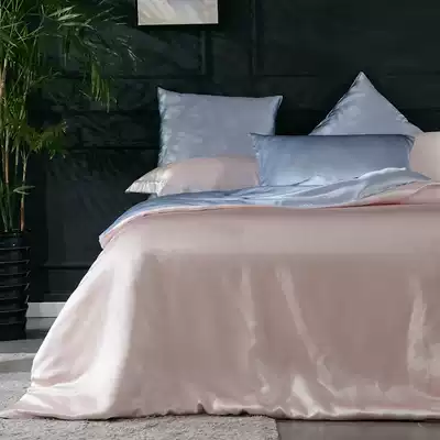 Cnsilk 100% silkworm silk color matching four-piece silk color matching kit wedding bedding can be customized