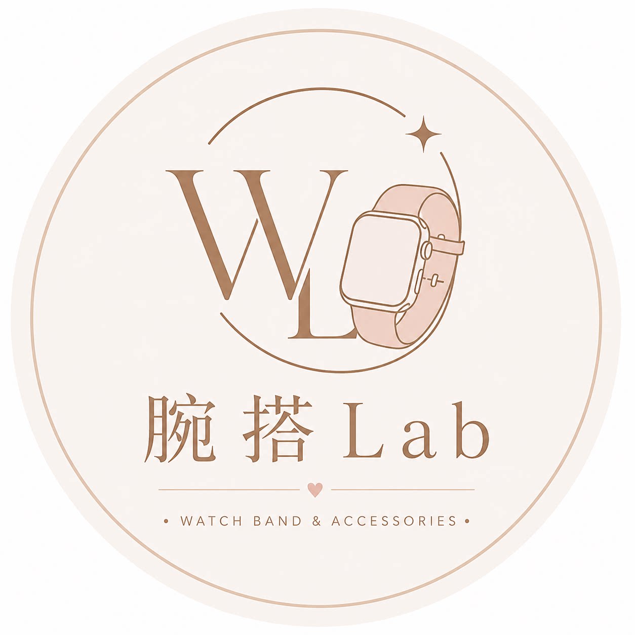 腕搭Lab轻奢表带的LOGO