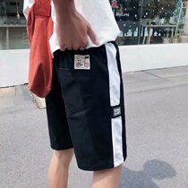 Summer shorts Mens Korean version Trend ports Winins Chinese pants 100 Lap Straight Cylinder Loose Motion Students Casual 50% Pants