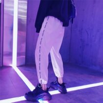 Hong Kong style trend casual pants mens ankle-length pants Korean version of loose foot sports pants INS Tide brand street hip hop pants