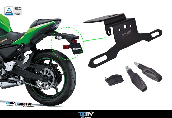 Germany DMV short tail for Kawasaki NINJA650 Z650 sharp short license holder DMV short license holder