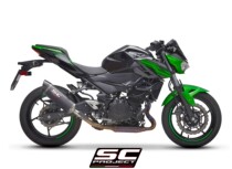 Kawasaki modified SC exhaust for KAWASAKI Z400 KAWASAKI Z400 oval head carbon fiber titanium alloy
