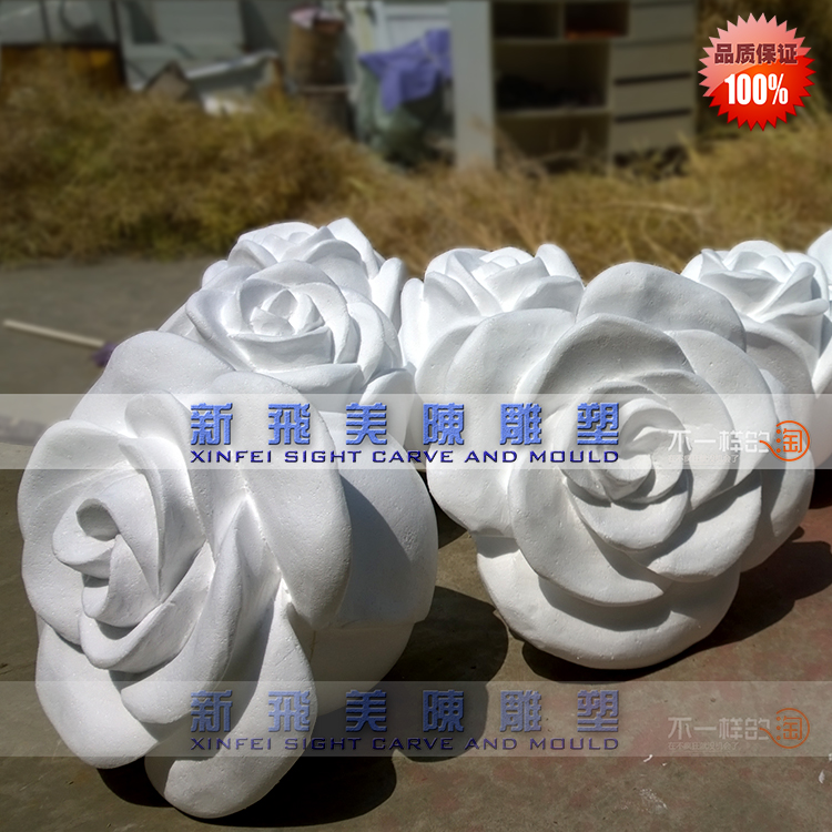 Mega White Solid Flowers Rose Peony Flowers Foam Sculpture High-end Senteal Wedding Bubble Sculptures Customize