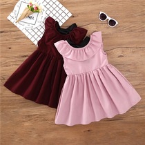 2021 Girls Summer New Dress Girls Baby Summer Dress Childrens Super Western Style Princess Dress Girls Clothes Korean Style Trendy