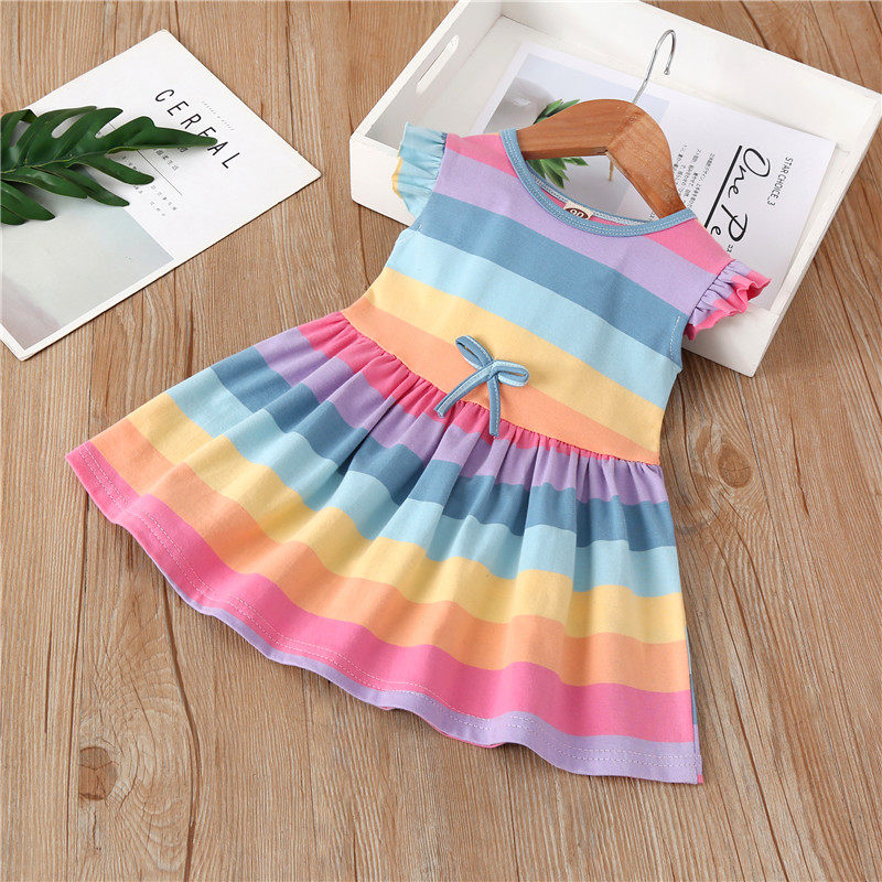 Children's pure cotton dress 2020 new girl girl's baby gas dress trend