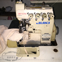 Used original JUKI Zucci heavy machine MO6700 industrial overlock sewing machine four-five line side car 6714s 6716S