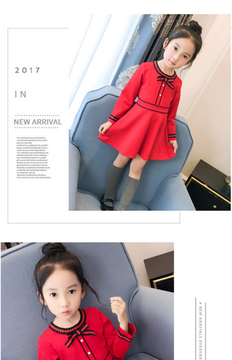 Quần áo trẻ em Hàn Quốc cho bé gái mùa thu 2018 mới bé gái công chúa đầm bé váy dài tay đầm công chúa bé gái