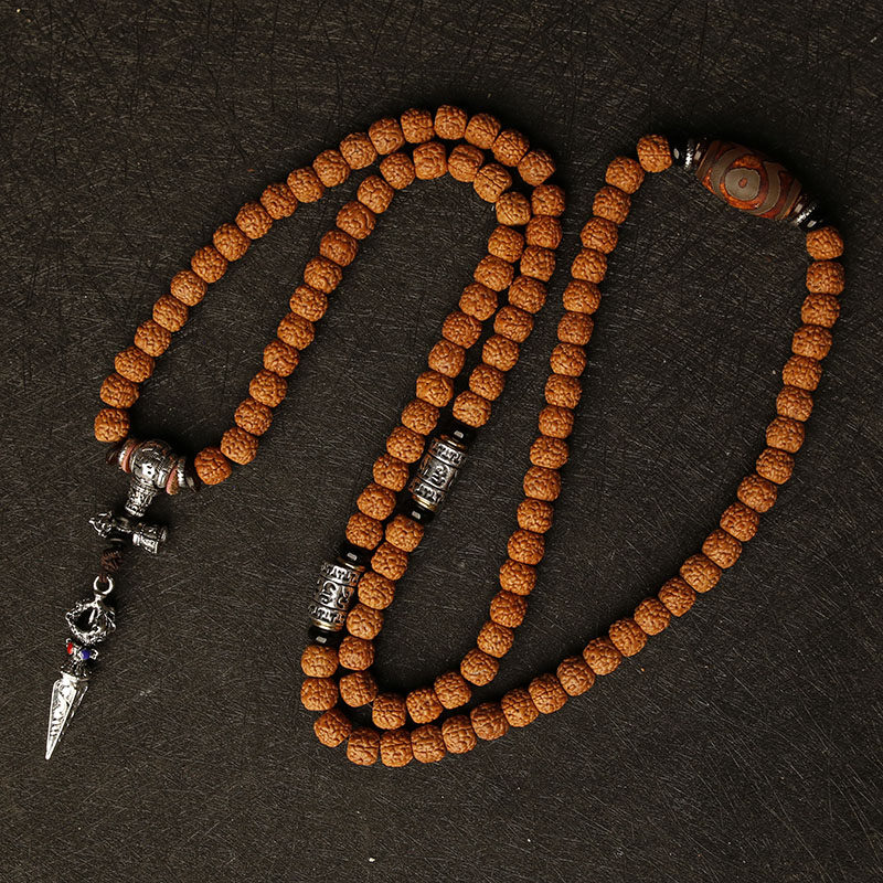 Little Vajra Bodhi 108 dragon scale pattern Tibetan Nepalese buddhist women's and women's buddha beads car hanging bracelet bracelet necklace