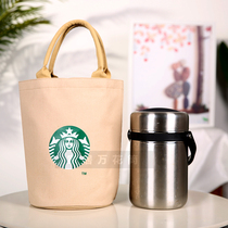 Lunch box bag round square canvas bag with rice handbag Student bag insulation lunch box Lunch box bag lunch box male