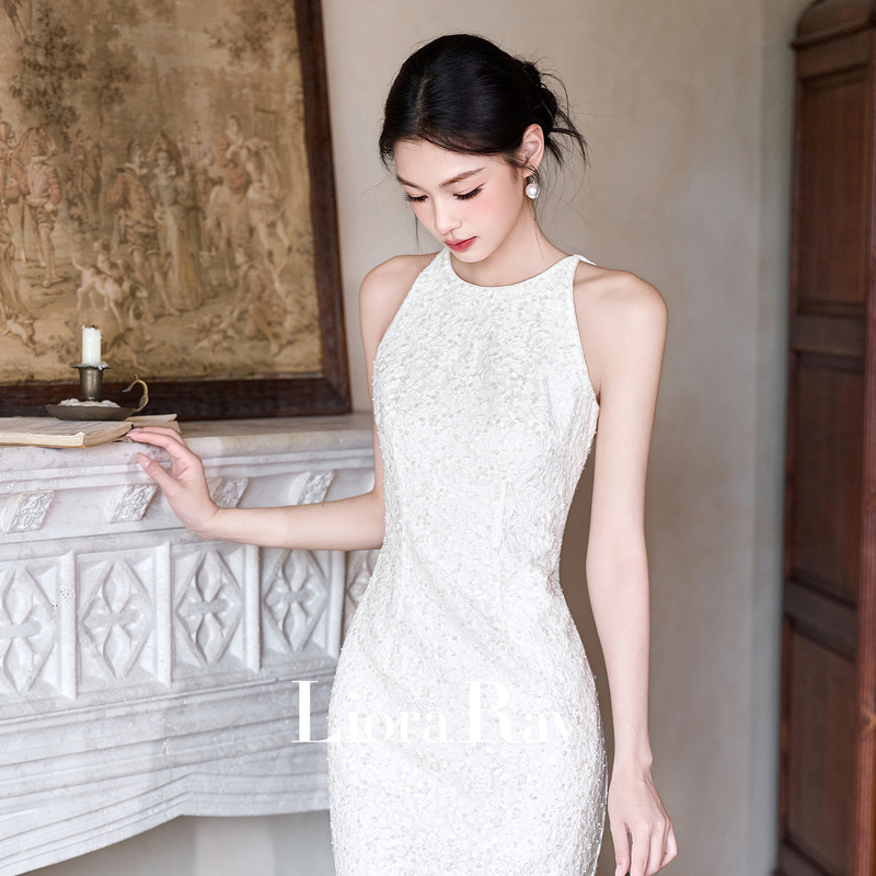 Liora's White Engagement Dress, a High-End and Elegant Dress Suitable for Everyday Wear Liora's White Engagement Dress, a High-End and Elegant Dress Suitable for Everyday Wear