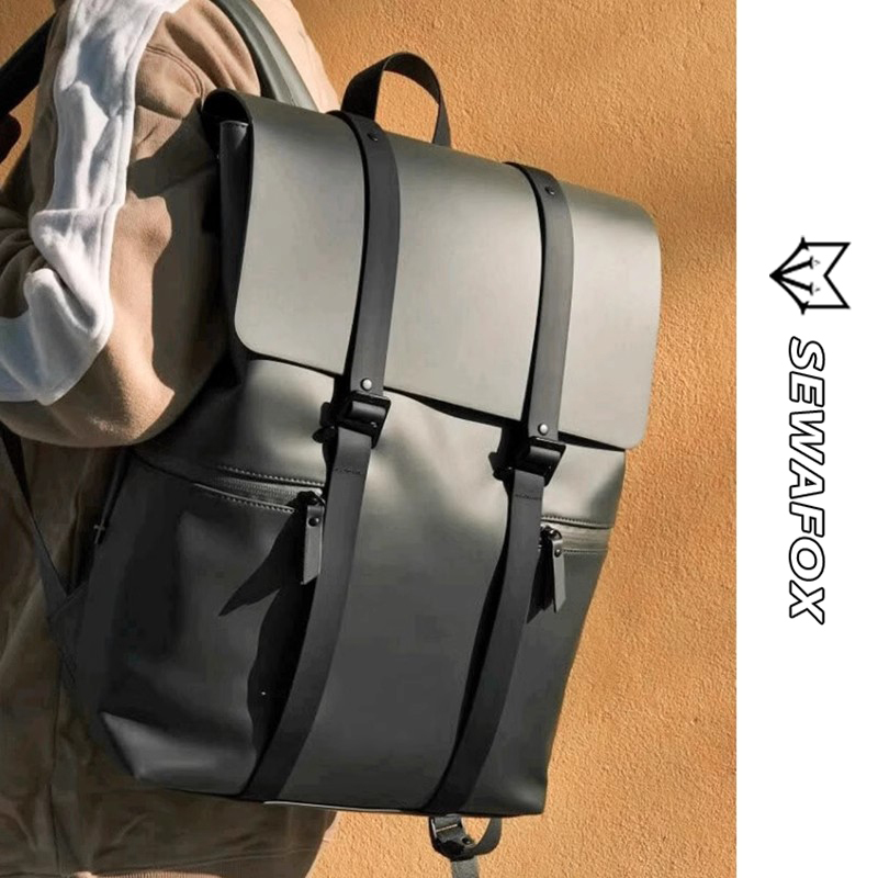 High-End Backpack for Men, Business Laptop Backpack for Women, 16inch Men's Leather Work and Commuting Bag, Boys' School Bag for Men