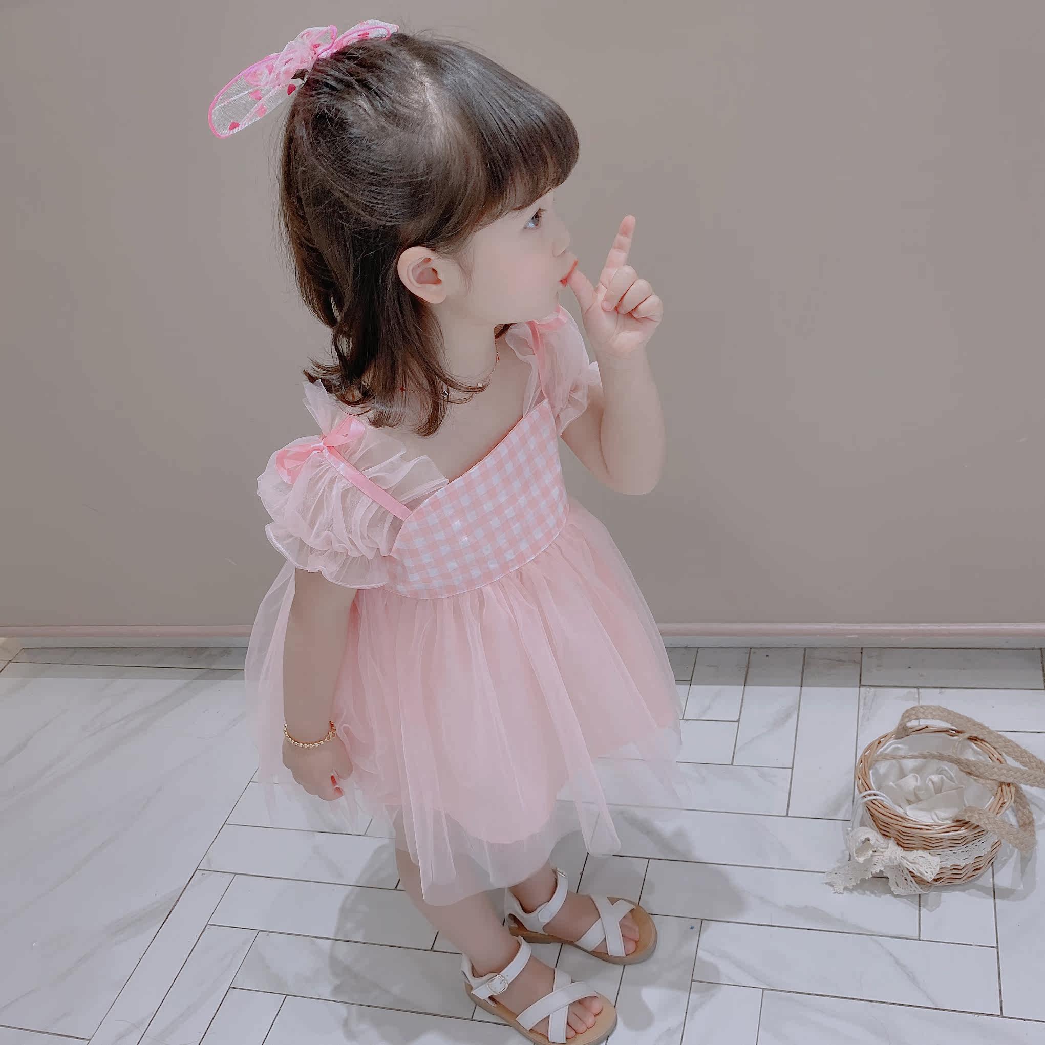 Girl Ocean Dress 2020 Summer New Little Girl Princess Dress Fluffy Skirt Dress Woman Baby Summer Dress Dress