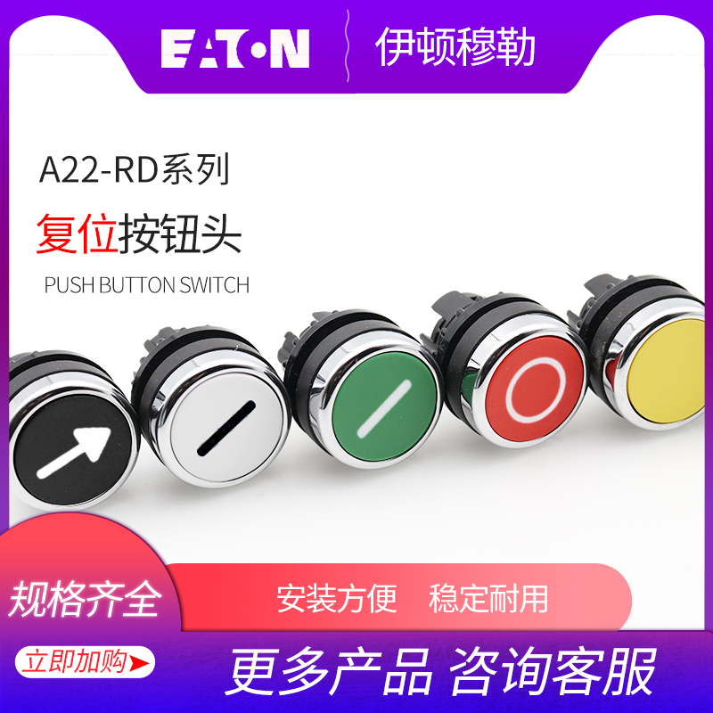 EATON EDON MURE A22-RD-11 03 02 04 05 06 19 37 38 Reset button head spot