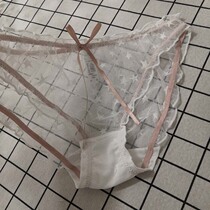 Net Yarn Briefs Feminine Apologetes LOVELY TRANSPARENT THIN YARN STARS FIRE HOT SEDUCTION TRIANGLE SOFT GIRL CUTE BOW TIE