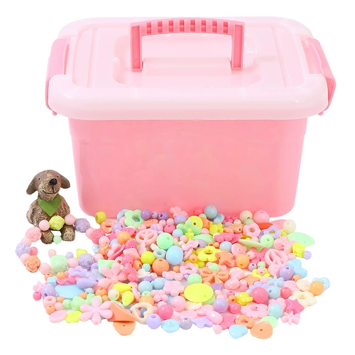 Детский браслет из бисера, игрушка, набор материалов ручной работы, сумка через плечо, бусины, ожерелье для принцессы, поделки ручной работы