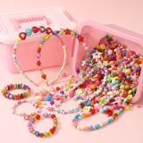 Детский браслет из бисера, игрушка, набор материалов ручной работы, сумка через плечо, бусины, ожерелье для принцессы, поделки ручной работы