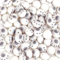 Серые бусины из чистого кота [50 штук] дают 2 метра линии боеприпасов