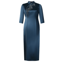 Flying Knicks Wedding Moms Dress 2024 Springtime Temperament Wedding Party Wedding Banquet Fashion Banquets Toast Dress