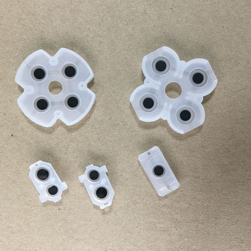 PS4 handle button plastic cushion Arrow key ABXY key back elastic PS4 button conductive adhesive repair replacement fitting