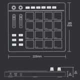 Ударные инструменты, профессиональный кубик Рубика, музыкальный контроллер для начинающих, музыкальные инструменты