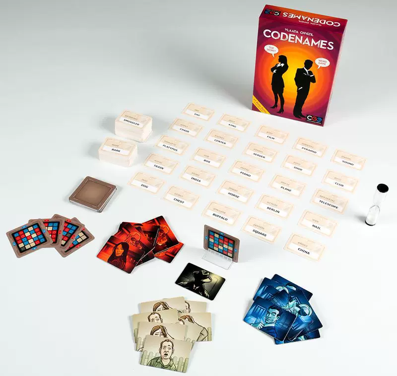 Codenames Tiếng Anh thẻ cờ vua bí mật hành động mã board game chống con người thẻ Board Game