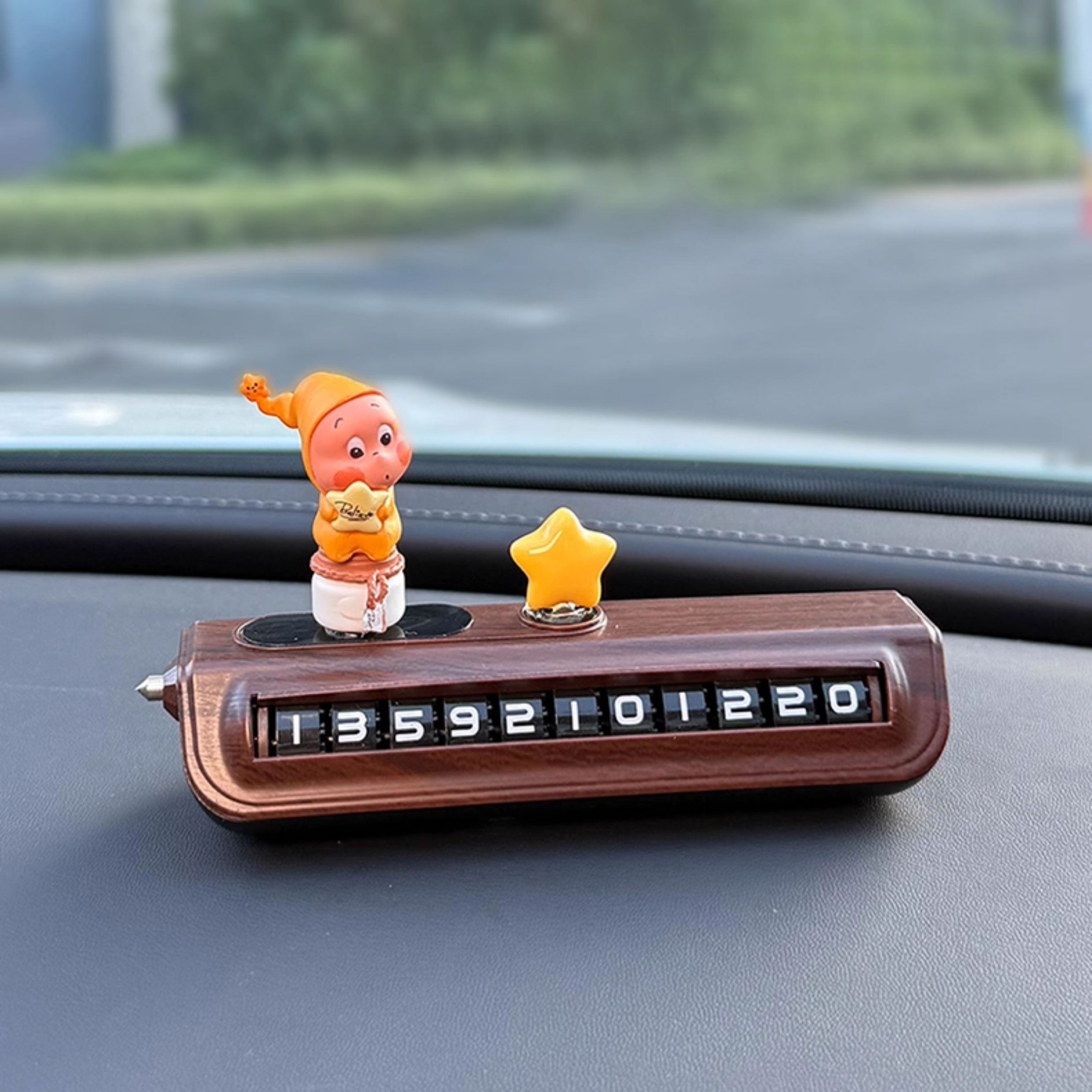 Creative and Cute Parking Number Plate, Temporary Parking Phone Number for Moving the Car, Car Decoration, Phone Number for Moving the Car