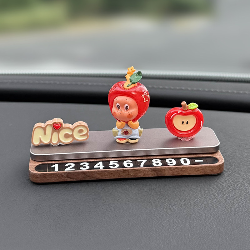 2025 New Model Female Parking Number Plate, Cute Temporary Car Phone Number Plate, Creative Decorative Item