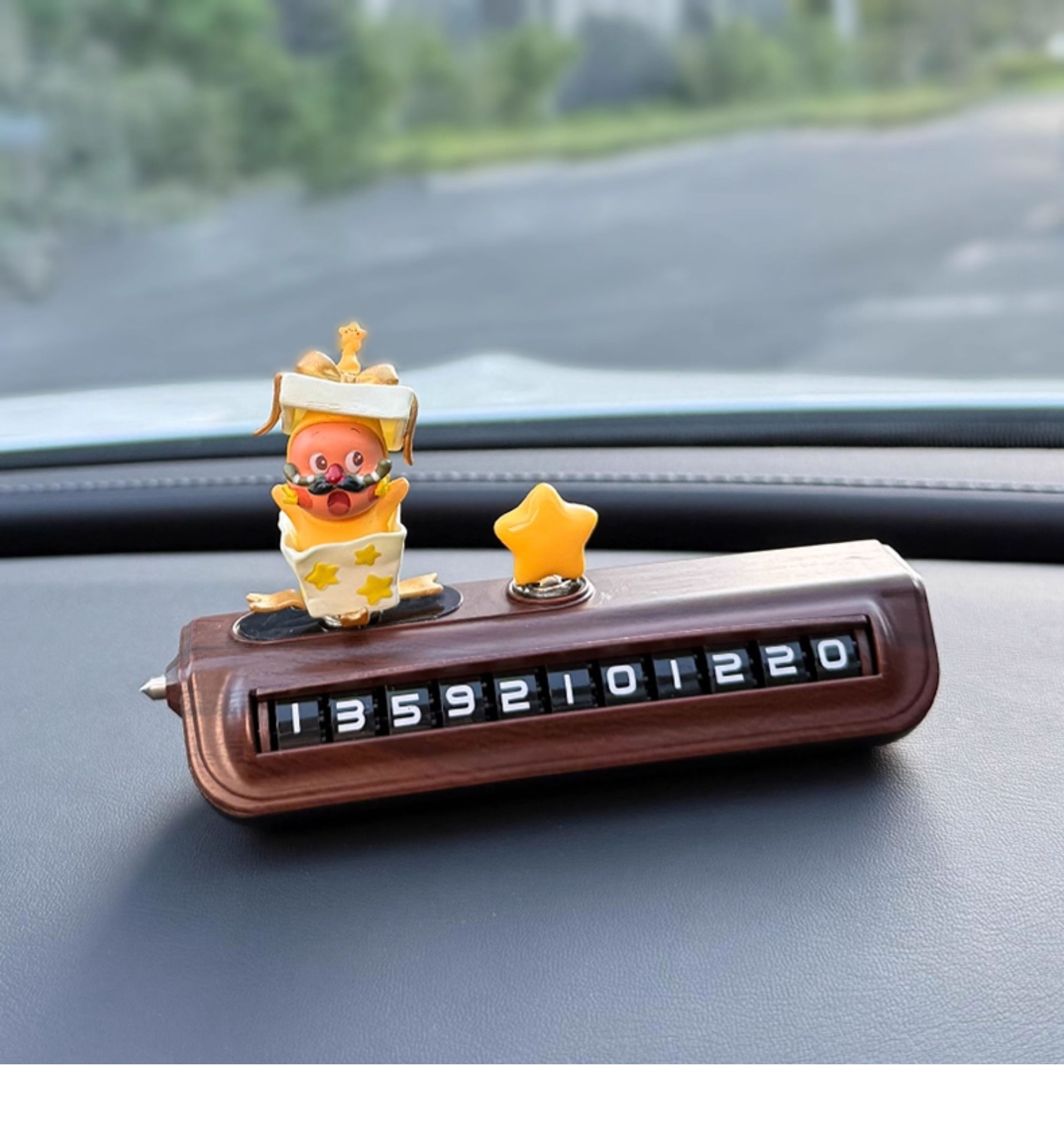 Creative and Cute Parking Number Plate, Temporary Parking Phone Number for Moving the Car, Car Decoration, Phone Number for Moving the Car