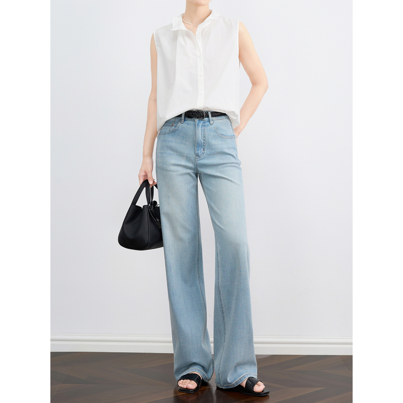 Zheye【Ice Skin French Fries Pants】Lightweight and Ultra-Soft Tencel Jeans for Women, Breathable Straight-Leg Lyocell Casual Pants Zheye【Ice Skin French Fries Pants】Lightweight and Ultra-Soft Tencel Jeans for Women, Breathable Straight-Leg Lyocell Casual Pants