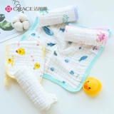 Детский хлопковый марлевый слюнявчик, детское хлопковое полотенце для новорожденных, носовой платок для умывания, средство детской гигиены