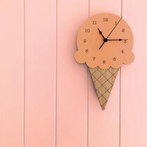 Nordic style home ice cream doughnut clock cartoon silent clock wall decoration childrens room decoration wall decoration