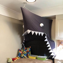  ins explosion-proof childrens room shark shape bed curtain baby ceiling game house oversized tent indoor doll house
