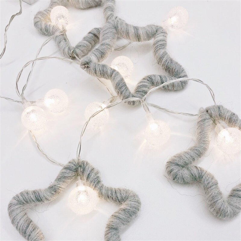 LED Little Colored Lights Flashing Lights String Full Of Stars Room Decorative Lights Net Red Arrangement Festive Gift Stars Light