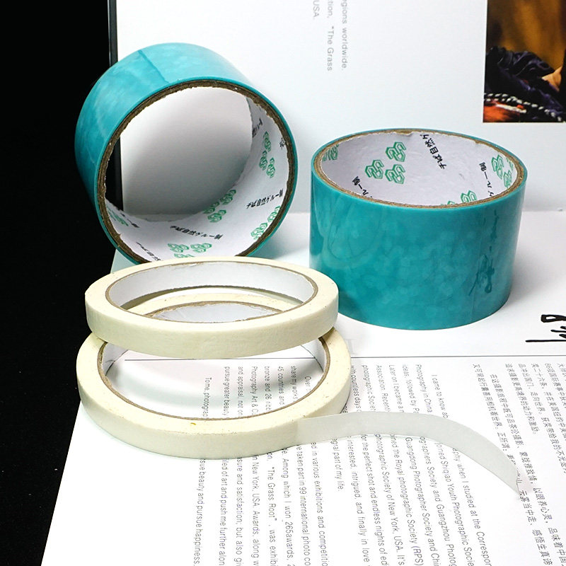 Bicolor seamless tape paper, textured paper and paper, UV glue metal frame tool, smooth and easy to tear non-adhesive material