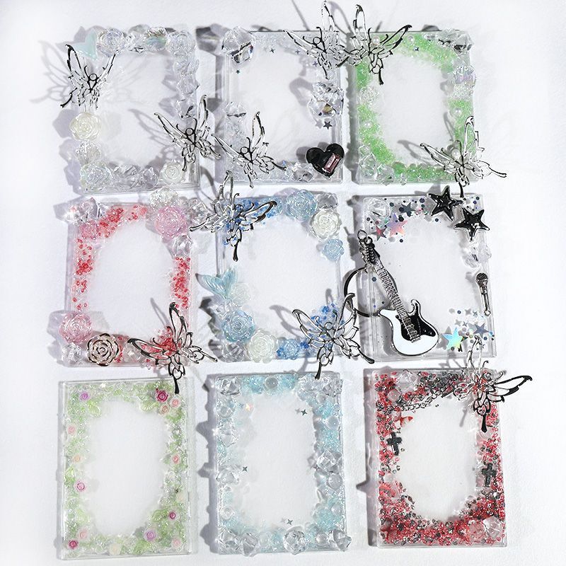 Colorful Card Brick Finished Photo Frame Small Card Display Frame Guka Uv Resin DIY Materials Shell Card Brick Set in Stock Colorful Card Brick Finished Photo Frame Small Card Display Frame Guka Uv Resin DIY Materials Shell Card Brick Set in Stock