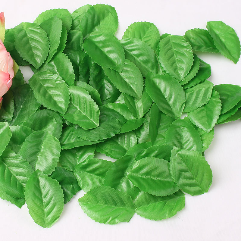 Simulation leaves wedding decoration fruit accessories film and television shooting props rose green leaves a pound