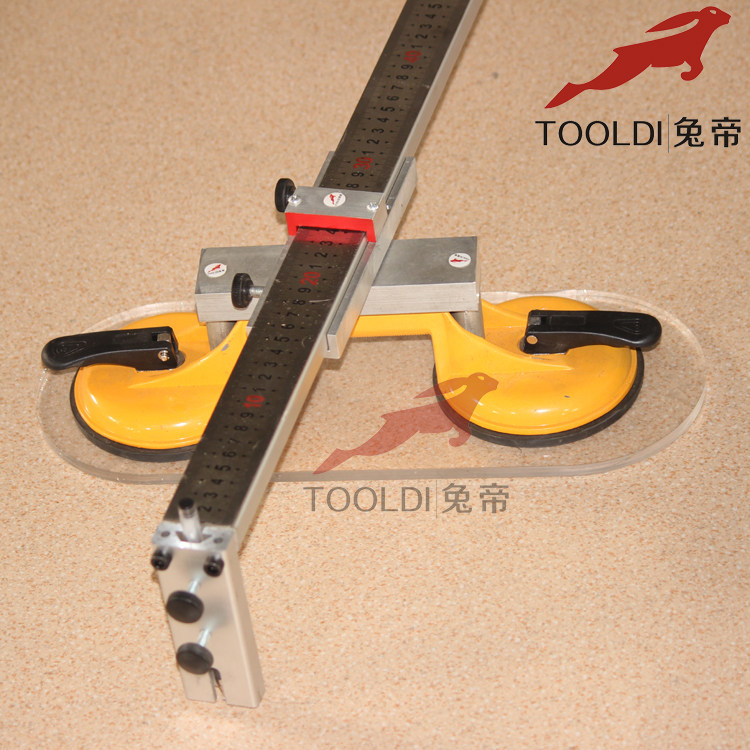 Rabbit emperors PVC plastic sports floor painting round compasses for drawing arc cut compasses cutter