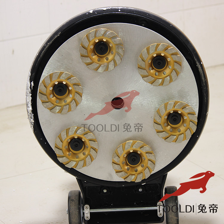 Rabbit Emperor PVC Self - Flow Cement Base Grinding Machine Aluminum Alloy Polishing Machine Sandpaper