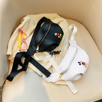 Childrens backpack tide bag Boys Korean messenger bag Girls small waist bag cute fashion chest bag mini baby bag
