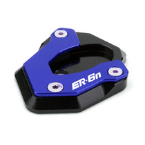 Suitable for Kawasaki ER-6N modified aluminum alloy side support non-slip pad increased seat side kick non-slip widening seat side kick