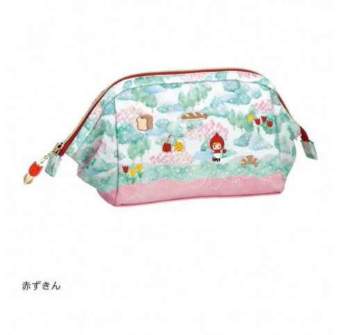 Красная шапочка, японская вместительная и большая милая косметичка, портативная розовая сумка-органайзер, в корейском стиле