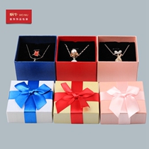 First jewelry box necklace box box drop box bow ribbon custom logo multi-function