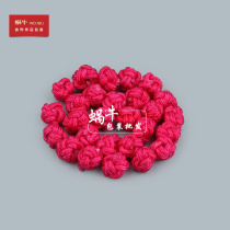 Rose red 8mm pineapple buckle four sides pineapple knot finished pineapple buckle DIY hand rope rope accessories