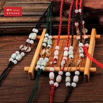 025 necklace chain rope batch pendant lanyard jade bead jewelry rope handmade woven rope Jade rope