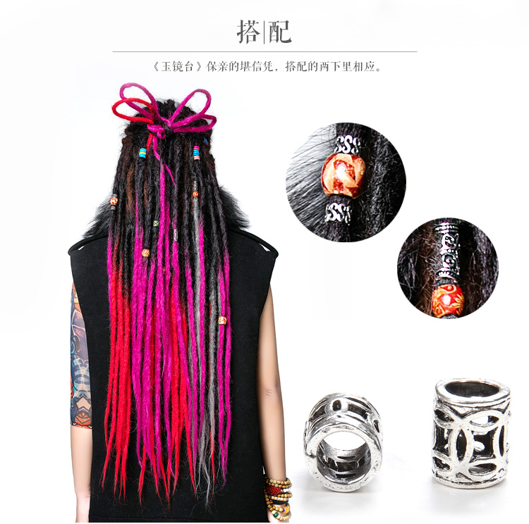 [10 Gói] Trang sức bẩn Hợp kim DIY Kim cương Đồ trang sức Bạc Tây Tạng Trang trí 10 băng đô cài tóc