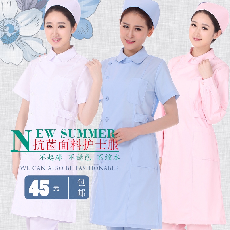 Nightingale nurse uniform white coat long-sleeved clothing winter and summer short-sleeved work uniform female doctor season pharmacy cosmetology