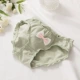 Quần lót nữ cotton tai gỗ nơ to Nhật Bản cô gái ngọt ngào eo thấp túi hông tam giác quần short co giãn cao - Giữa eo