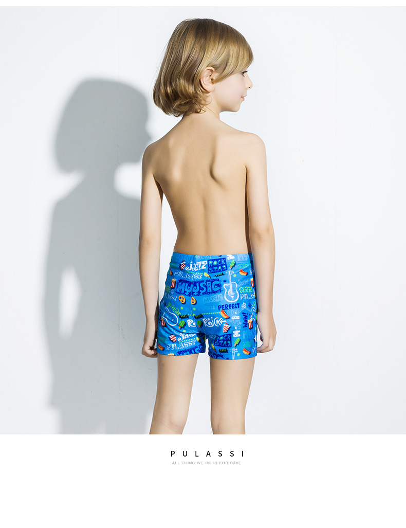 Plasch quần áo trẻ em nam trẻ em trẻ em thoải mái làm khô nhanh quần boxer trai lớn boyshort trẻ em - Bộ đồ bơi của Kid bộ bơi dài tay bé gái